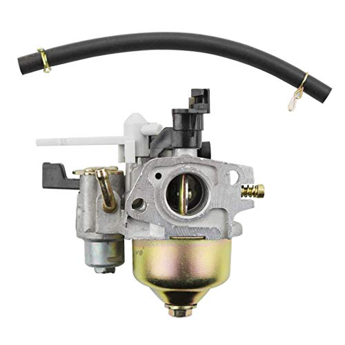 GOOFIT Carburador 19 Dellorto, PZ19 Minimoto de Filtro para GX120 GX160 GX168 GX200 5.5HP 6.5HP Generador Motor Pit Bike Scooter ATV Quad Plata