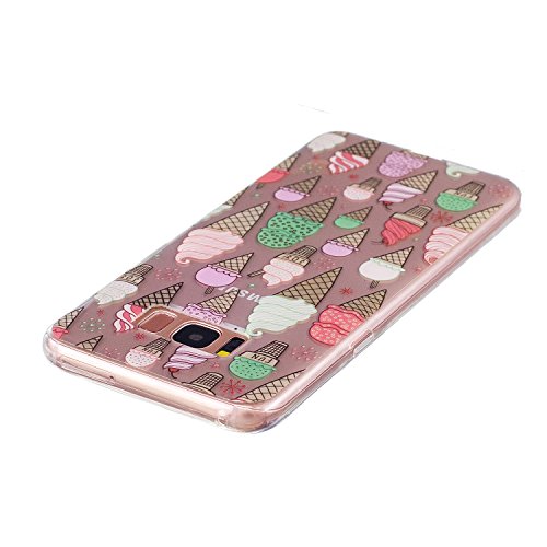 Samsung Galaxy S8 Plus Hülle,MAGQI Transparent Ultra Dünn Gel TPU Bumper Tasche mit Bunter Cartoon Design [Kratzfeste,Scratch-Resistant] [Crystal Clear] Weiche Silikon Gummi Schutzhülle [Frei Stylus Pen] 360 edge protection für Samsung Galaxy S8 Plus – Eis - 3