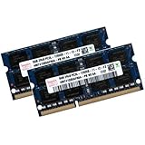 Hynix RAM Module 16 GB Dual Channel Kit 2x 8 GB 204 Pin DDR3-1600 SO-DIMM 1600 MHz PC3-12800S CL11 Suitable for Apple and Laptops
