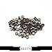 Neitsi® 5mm Silicone Lined Micro Rings Links Beads Linkies for I Bonded Tipped Hair Extensions (500, Dark Brown#)