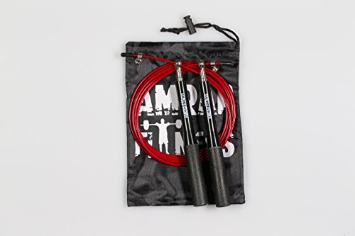 Springseil PROFI mit 3D-Kugellager | Speedrope für Double-Unders mit Drahtseil | Optimal für Fitness, z.B. CrossFit, Boxtraining, WODs, MMA und Speed Rope Skipping durch High Speed Stahlseil - 6