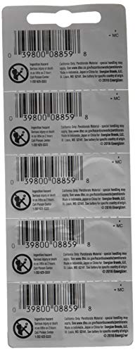 Energizer CR2032 3 Volt Lithium Coin Battery 10 Pack (2 packs of 5)