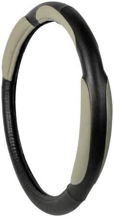OTOTOP 2312 Steering Wheel Cover Soft Contact 37-43 cm - Beige/Black