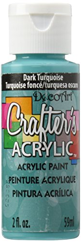 DecoArt 59 ml Crafters Acrylic, Dark Turquoise