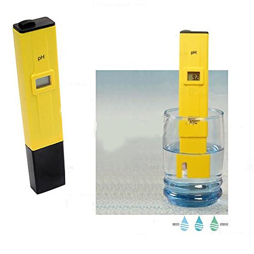 FiveSeasonStuff® Hohe Genauigkeit Taschenformat Digitales Taschen PH Wassertester / pH-Wasserzähler Messgerät Tester Stift LCD Monitor Aquarium Pool Wasser Labor mit ATC (automatische Temperaturkompensation), 0-14 pH Messbereich, Auflösung 0,01 - 8