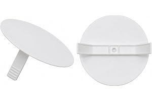 O4L fjäderlock, vitt, runt, Ø 72 mm, för Ø 60 mm infällda dosor, 5 stycken
