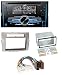 Produktbild caraudio24 JVC KW-R520 MP3 USB CD 2DIN AUX Autoradio für Toyota Corolla Verso 04-09 Silber