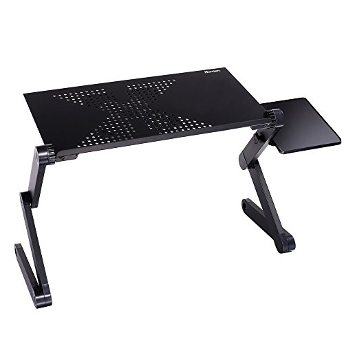 Notebookständer, Sondereu Laptop Ständer 360 ° Einstellbarer Faltbarer Notebooktisch Laptoptisch Schreibtisch (Schwarz)