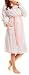 Happy Mama Women's Maternity Nightie Robe Hospital Set Nursing Nightshirt. 385p (Coral, UK 18, 2XL)