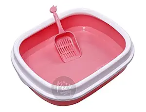 The Pets Company Cat Litter Tray and Litter Scooper for Cats, Large