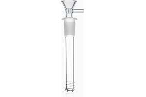 RORA Dyfuzor szklany Bong Downstem ze szklanym adapterem 14 mm męski DownStem 4,3 cala Dyfuzor Down Stem do bong wodnych (A#)