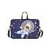 Produktbild Hund Astronaut On Stars Pattern Aktentasche Laptoptasche Messenger Schulter Arbeitstasche Crossbody Handtasche Für Geschäftsreisen