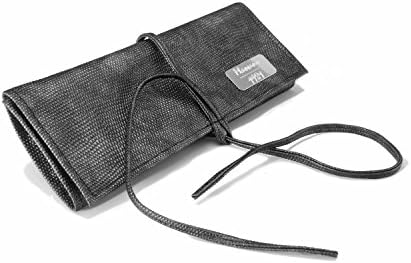 Travel Jewellery Roll made Massano 1981, made in bright lizard Eco Leather and Flocked Fabric, 100% hand made in Italy