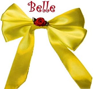 Belle Princess Hair Bow Clip Slide Accessory