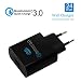 Produktbild Quick Charge 3.0 USB Ladegerät, JDB 18W 2A USB Netzteil Ladegerät, USB Ladeadapter Steckernetzteil für iPhone, Samsung Galaxy, Hinweis, LG, HTC, Nexus, iPads LG, Nexus, HTC, Motorola ---Schwarz