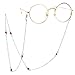 Produktbild Susulv Gargantilla de Punk Stilvolle Rutschfeste rote Perlenkette Brille Kettenriemen Schnüre Sonnenbrillenhalter Einfachheit Lanyard Halskette Brillenhalter Halsband Strap Collar