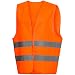 Produktbild Nitras Warnweste - Orange Warnschutzweste mit Reflexstreifen für Damen & Herren - Schutzweste mit Klettverschluss - Größe S