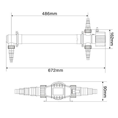 SunSun CUV-155 Teichklärer Wasserklärer Lichtfilter 55W - 3