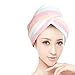 ZLMBAGUK Microfiber Hair Turban,Hair Towel Wrap Turban- Super Absorbent,Unique Design,Rainbow