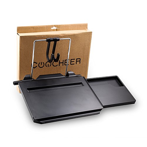 Auto-Laptop-Schreibtisch, Multi-funktionale Portable faltbare Auto-Tablett, Lenkrad Schreibtisch & Autositz zurück Laptop-Tisch, Ernährung & Entertainment Cup Holder-Convenience (#1(340*300*40mm)) - 7
