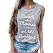 Produktbild Suitray Bluse Damen Mode Briefe Drucken Ärmellos Rundhals Tunika Tanktops Sexy Camis-Top Muskelshirt Freizeit Leibchen Bluse Weste Mode Mädchen T-Shirt Hemd