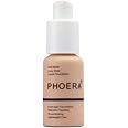 ABRUS® - Phoera Foundation Makeup, Full Coverage, Soft Matte Oil Control Concealer, Liquid Foundation, Long Lasting 24HR Waterproof and Blendable 30ml (103 Warm Peach)