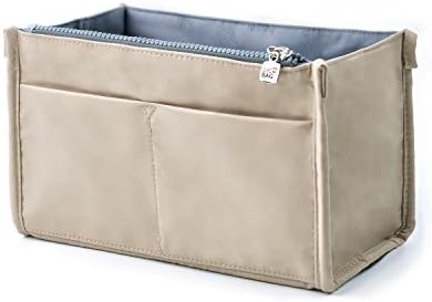bag in bag Handbag Pouch Insert Bag Organiser Expandable Medium Shaper fits Selma (Medium, Khaki)