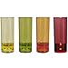 Produktbild #0618 PC Grappaglas aus bruchsicherem Polycarbonat 4 Stück Rainbow • Grappagläser Camping Grappa Glas Trinkglas Kunststoff Gläser Set
