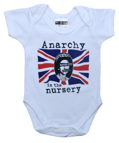 Anarchy in the Nursery Punk baby bodyvest. Cool baby gift 6-12 months