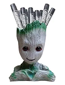 Store of Collectibles Baby Groot Design Pen Pencil Stand Trendy, Stylish, Artistic and Beautiful Design For Gift Office Desk Kids Study Table