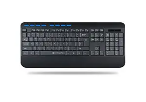 Gofreetech GFT-K001 Wireless Multimedia Keyboard, Black