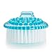 SwirlColor Bath Back Brush Skin Massage Body Shower Brush with Long Handle - Blue