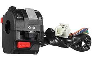 MOMOALA Alamor 12V Motorrad Scheinwerfer Start Schalter Horn Blinker Für 7/20 Mm 22Mm Lenker Linke Seite