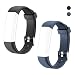 Produktbild Letsfit ID115U, ID115U HR Ersatzbänder, verstellbare Ersatzriemen für Letsfit Fitness Tracker ID115U, ID115U HR, nicht für ID115, 130Plus HR, ID130Plus Color HR 2 pcs (schwarz, blau)