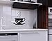 Price comparison product image Coffee Cup Kitchen Wall Sign Decal Vinyl Sticker For Shop Office Home Cafe Hotel PCG001 FREE P&P