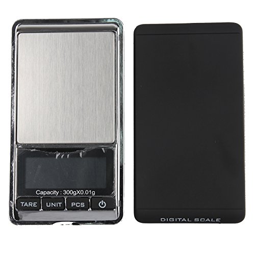 Boweike Schmuck-Waage 300g x 0.01g Mini Digital Tasche Waage Schmuck Gewicht Skala Schmuck Taschenwaage Skala Gramm-Massstab LCD - 3