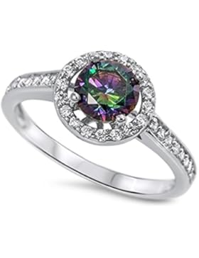 Ring aus Sterlingsilber mit Zirkonia