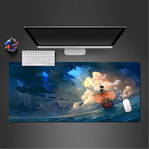Preisvergleich Produktbild Piratenschiff Mauspad Gamer Gaming Mousepad Mode Computer Tastatur Schreibtisch Matte Große Spielmatten 400 * 800 * 3Mm