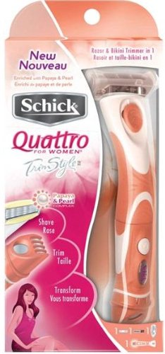 Schick Quattro for Women Trim Style Razor and Bikini Trimmer - 1 ea