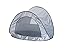 Deryan Beach Tent (Silver)