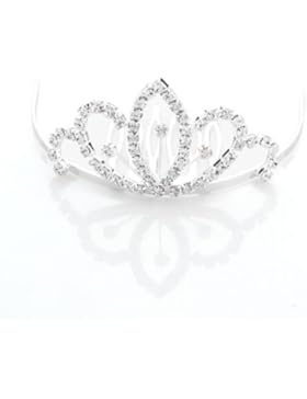 Ecloud Shop® 1x Versilbert Strass Haarschmuck Diadem Hochzeit Brautschmuck Braut Kopfschmuck