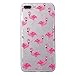 Produktbild iPhone 7 Plus Hülle, iPhone 8 Plus Case, Asnlove TPU Gel-Gummi Transparent Flamingo Vögel Bird Lustig Muster Ultra-dünn Schützt Crystal Clear Bumper Case für iPhone 7s Plus, iPhone 8 Plus 5,5 Zoll