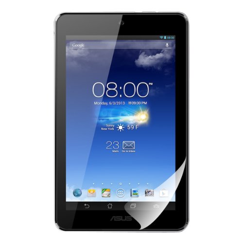 3in1 Set: kwmobile Hülle für Asus Memo Pad HD 7 ME173X – Tabletcover Slim Case Tablet Schutzhülle – Smart Cover Tabletcase Schwarz + Folie, kristallklar + Stylus, Schwarz - 6