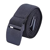 EXKLUSIV DESIGNIERT - Wir verwenden hochwertige Kunststoffschnalle, um den gesamten Gürtel leichter zu machen.Die Schnalle ist am Gürtel befestigt.Das schnallenfreie Design ist fast unsichtbar, kein Bauchdruck, auch wenn man sich hinsetzt und hockt, kann es den Bauch völlig entspannt machen.