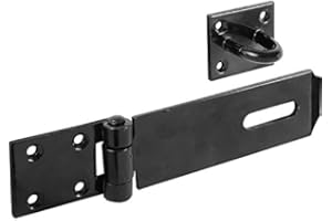 DIY SUPPLIERS 115 mm 4 1/2 inch Epoxy Black Safety Hasp and Staple