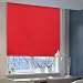 Produktbild Auralum® Elegant Rollo (Breite und Höhe) 70 x 120cm für Fenster Tür Verdunklung Verdunklungsrollo Fensterrollo Beideseite Gleiche Farbe ohne Bohren Rot(Die Größe dessen Abschirmungsabschnitt:66.5cm*120cm)