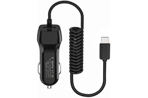 LIANSUM KFZ USB C Ladegerät Auto Netzkabel Zigarettenanzünder für iPhone 16 15, Xiaomi, per Samsung Galaxy S25 Ultra S24 FE S23 S22 S21 A56 A55 A54 A16 A15, 2-Port Hand Ladekabel Auto mit USB C autoladekabel