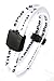 Power Balance Energy® DUAL LOOP Magnetic Germanium Bracelet / Energized (White/White, MEDIUM: 18cm (7.1"))