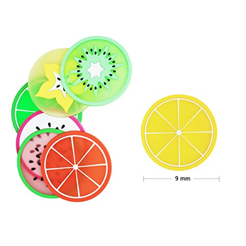 boocy 7 bunten Obst Silikon Untersetzer Drink Mat Tasse Matte Tisch-Sets - 3