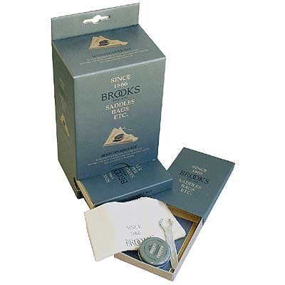 Preisvergleich Produktbild Brooks Sattel Pflegeset Spannschlüssel,Poliertuch, Fett